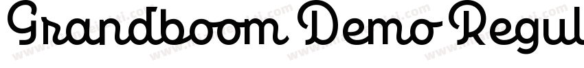Grandboom Demo Regular字体转换